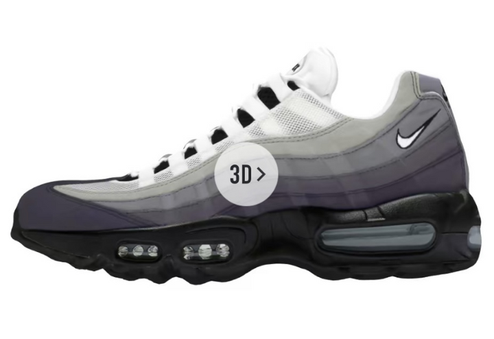 Nike Air Max 95 Sneakers in Black, Gray and White
