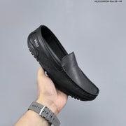 ECCO Men's Leather Slip-On Loafers in Black or Brown