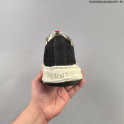 Maison Mihara Yasuhiro Original Sole Canvas Low Sneakers, Black