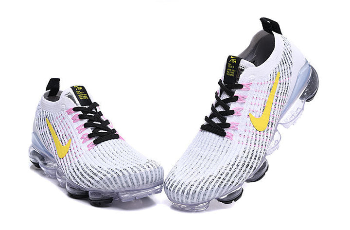 Nike Air VaporMax Flyknit 3 White Yellow Sneakers AJ6900-103
