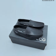 ECCO Men's Leather Slip-On Loafers in Black or Brown