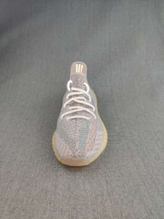 Yeezy 350 V2 Knit Sneakers in Gray and Cream