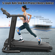 Black foldable treadmill W215P421553 - Product detail 3
