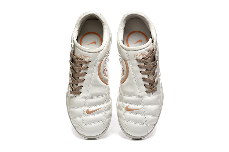 Nike Tiempo 90 White and Pale Yellow Sneakers